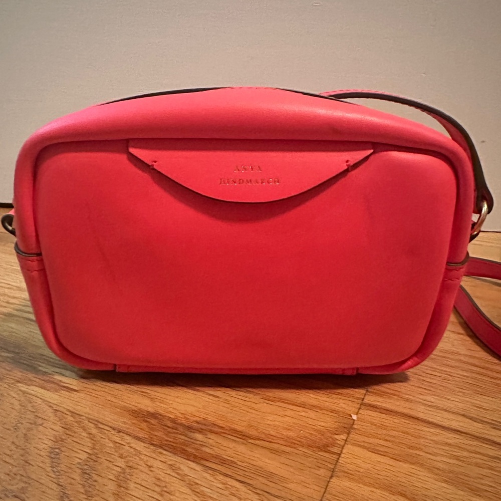 Anya Hindmarch Coral Pink Eye Detail Crossbody - Picture 2 of 7